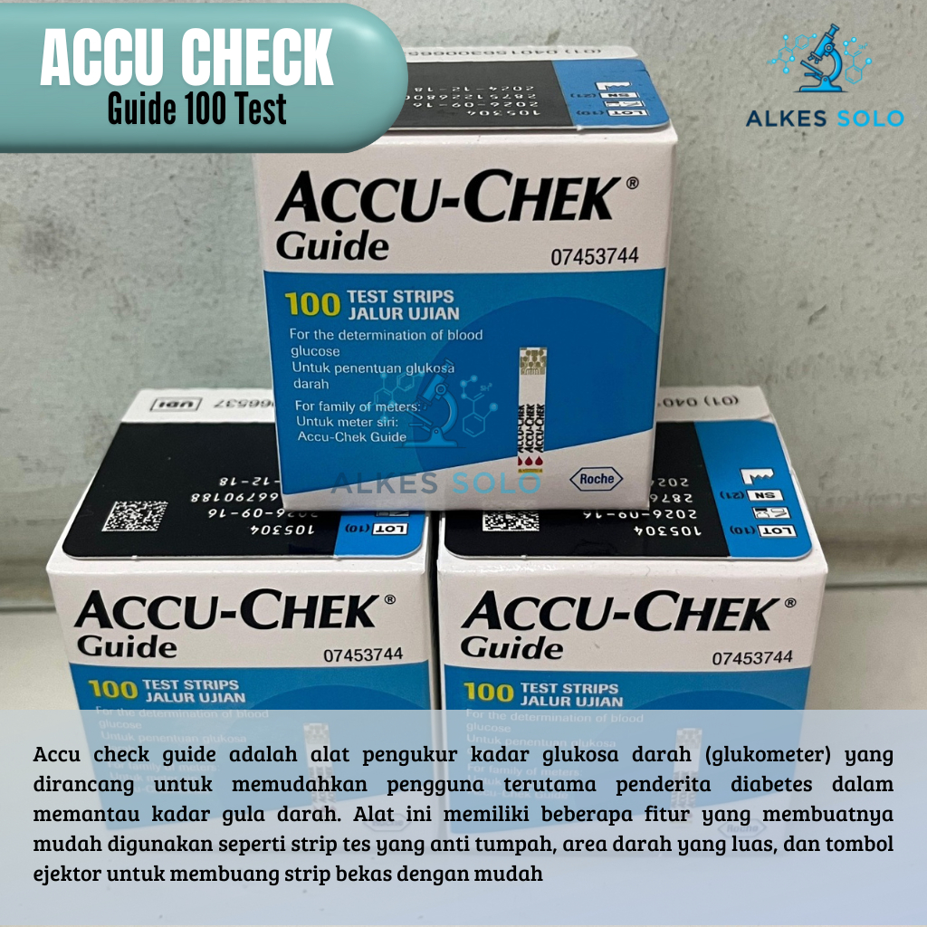 Jual Strip Accu-check Guide isi 100 // Strip Accuchek Guide isi 100 ...