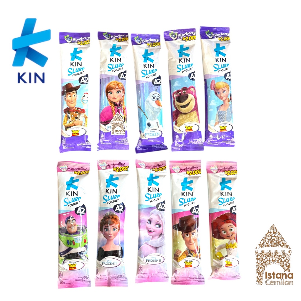 Jual Kin Slurp Yogurt / Yoghurt Creamy Stick Marshmallow / Blueberry 25 ...