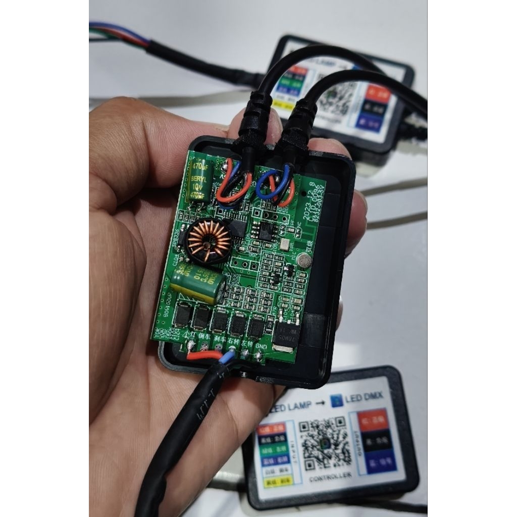 Jual Modul Dmx Belang & Biasa input 12Volt output 5Volt Sudah + kabel ...