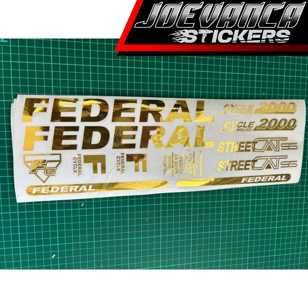 Jual Cutting sticker Sepeda federal street cat fc 2000 Bahan Premium ...