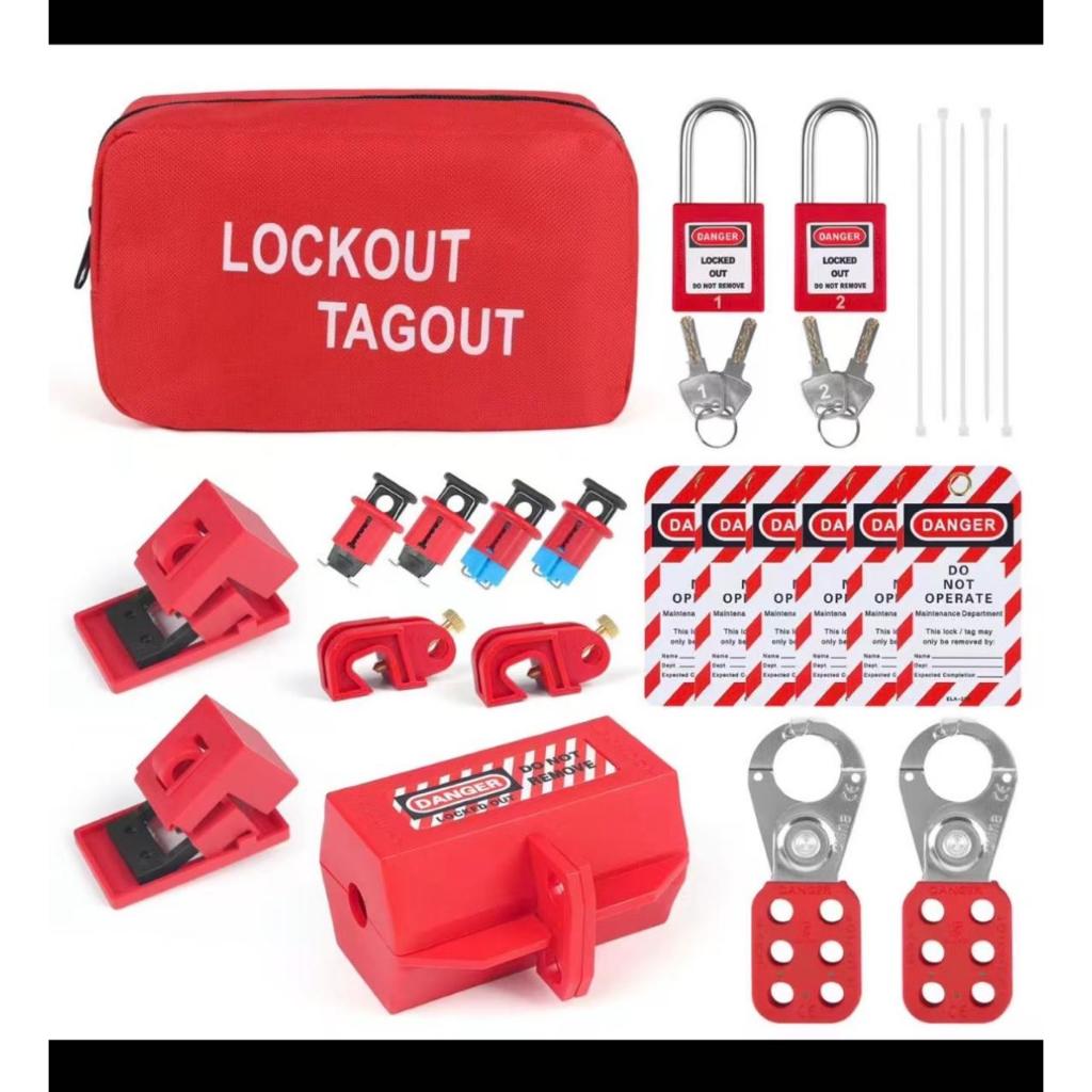 Jual Kunci Gembok LOTO + Tas Set Peralatan Pengaman Listrik Mesin ...
