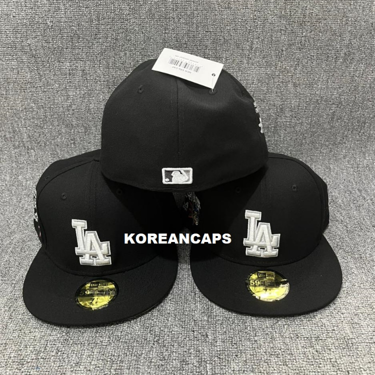 Jual Topi Snapback Fitted LA Los Angeles Dodgers Ohtani Black Grey Logo ...