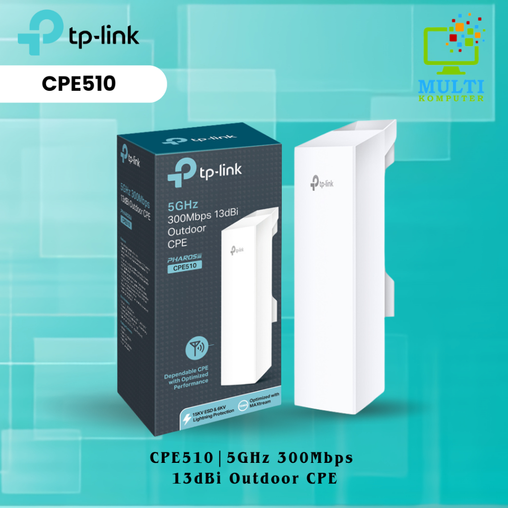 Jual TP-LINK CPE510 5GHz 300Mbps 13dBi Outdoor - TP LINK CPE 510