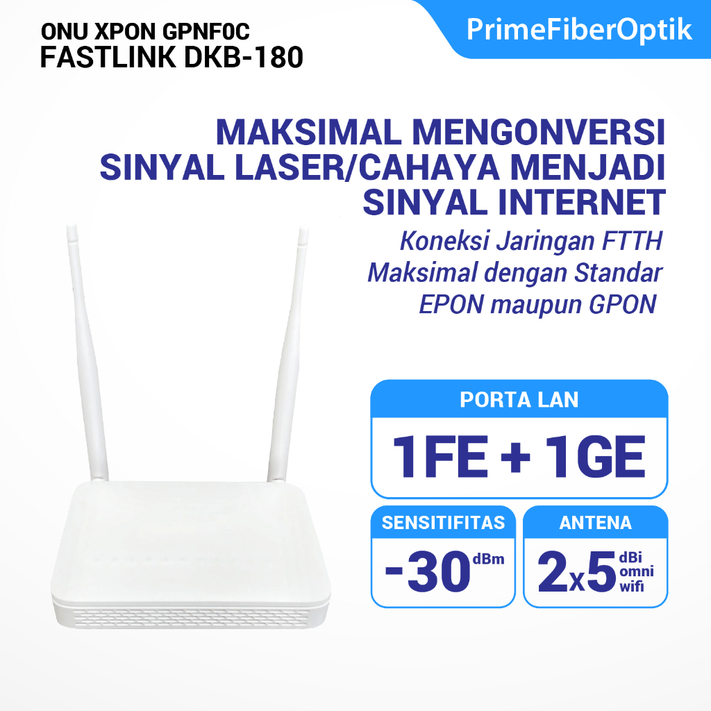 Jual FALCOM Fastlink XPON ONU DKB 180 - Router Wifi | Shopee Indonesia