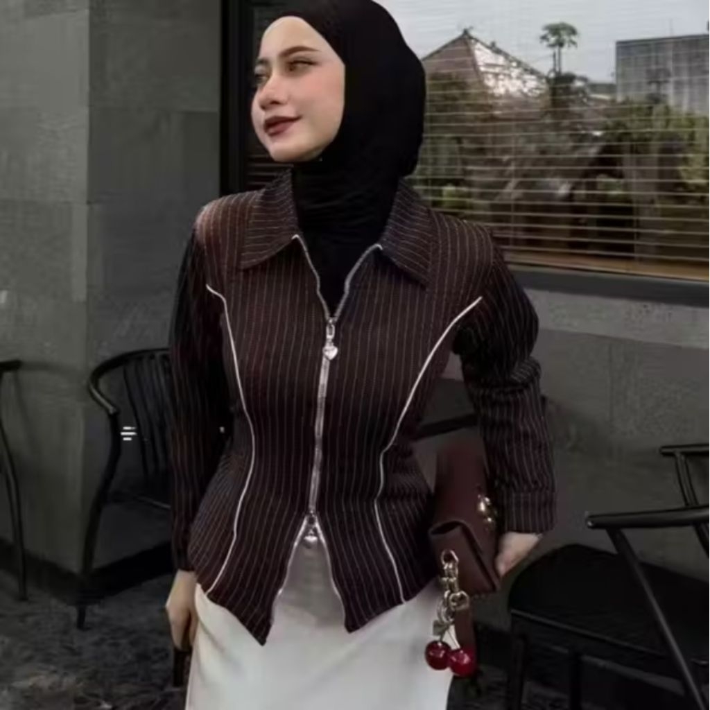 Jual DIARA ZIPPER TOP by Divaa.id | Shopee Indonesia