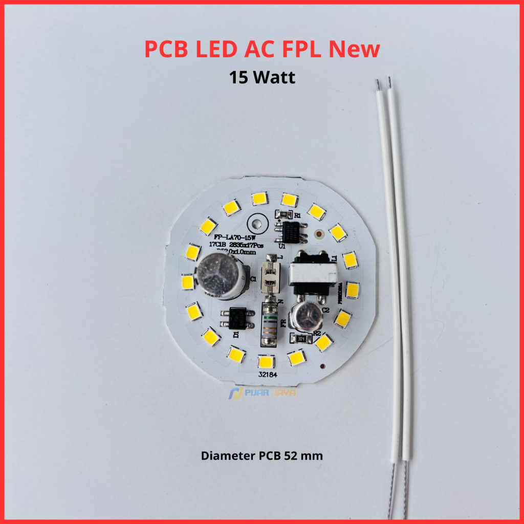 Jual PCB Led AC FPL New 15 watt Mesin Lampu Led 15W Modul Lampu LED ...