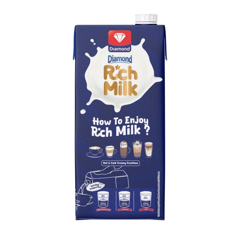 Jual DIAMOND RICH MILK KEMASAN 1 LITER | Shopee Indonesia