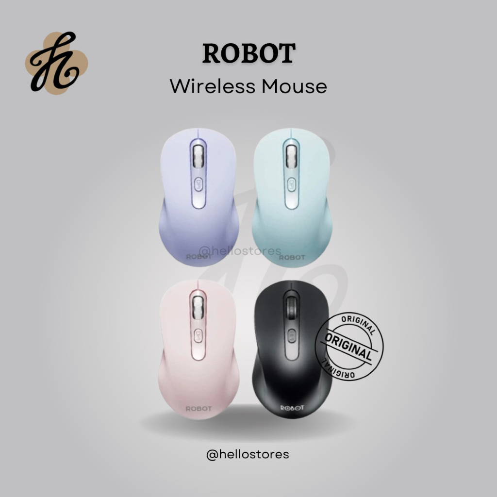 Jual ROBOT Wireless Mouse M206 2.4G 1600 DPI Original | Shopee Indonesia