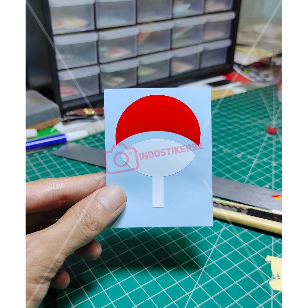 Jual stiker cutting logo uchiha sticker anime Naruto | Shopee Indonesia