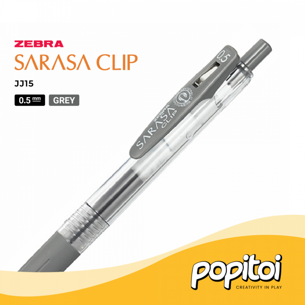 ZEBRA Sarasa Clip Penna A Sfera In Gel 0,5 Mm – Verde – Modello JJ15