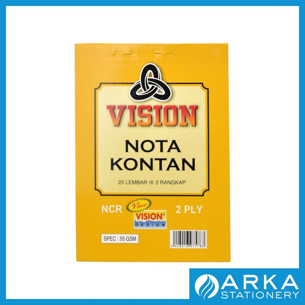 Jual VISION NOTA NCR KECIL 2 RANGKAP 25 LEMBAR | Shopee Indonesia