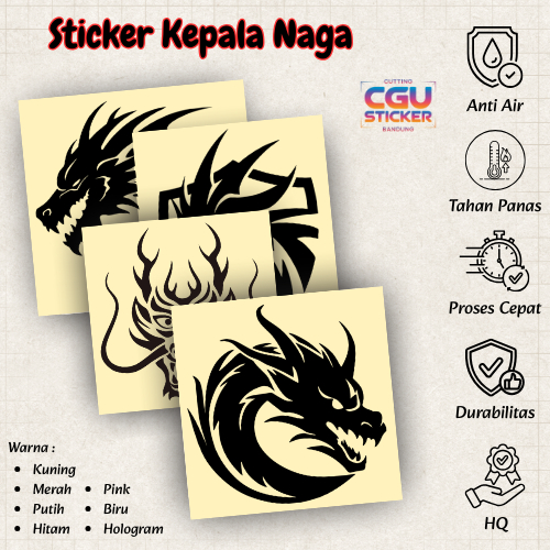 Jual Stiker Kepala Naga Stiker Mobil Cutting Sticker | Shopee Indonesia