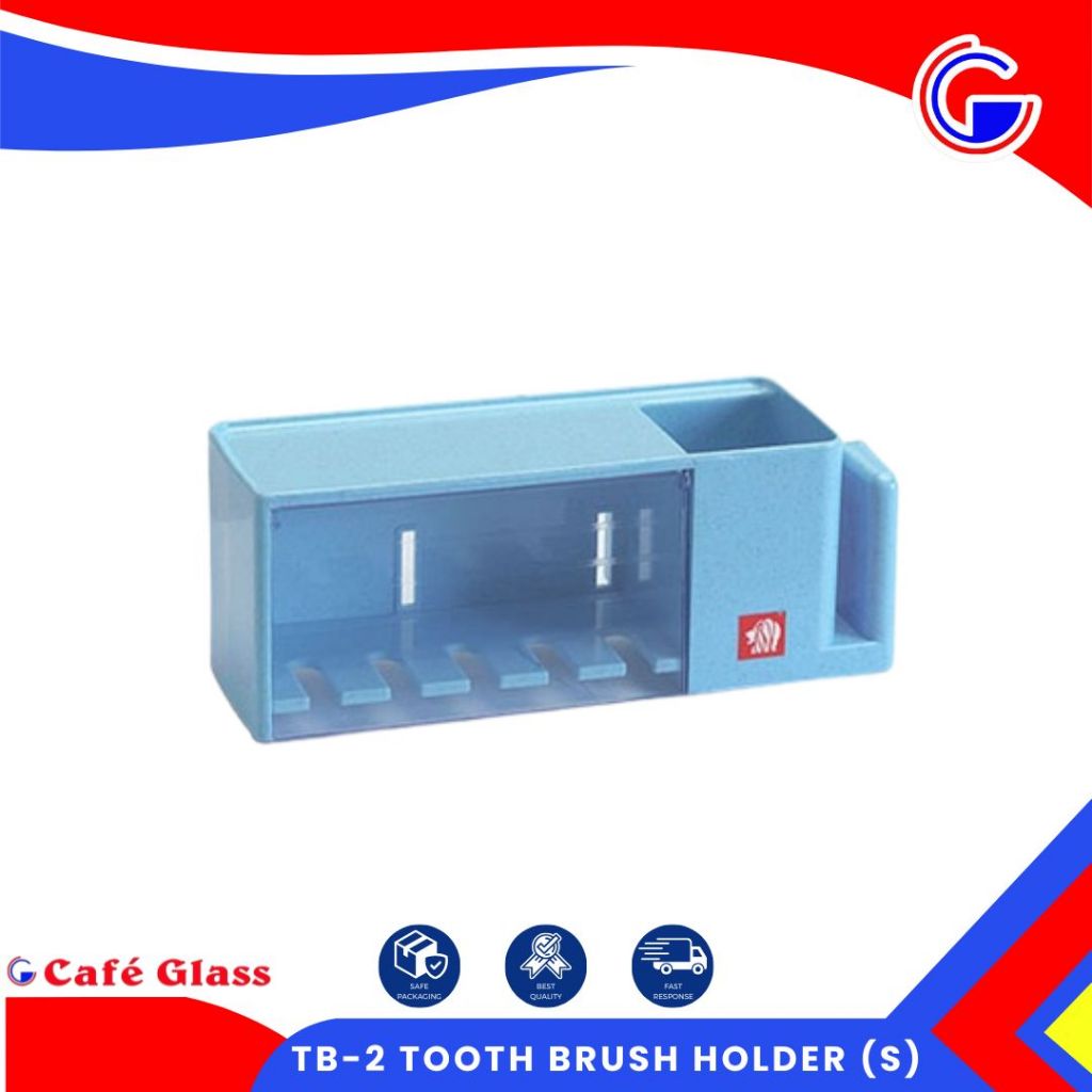 Toothbrush Holder Dust Proof - Tempat Sikat Gigi Dinding (Tb-2) - Plastik Lion Star