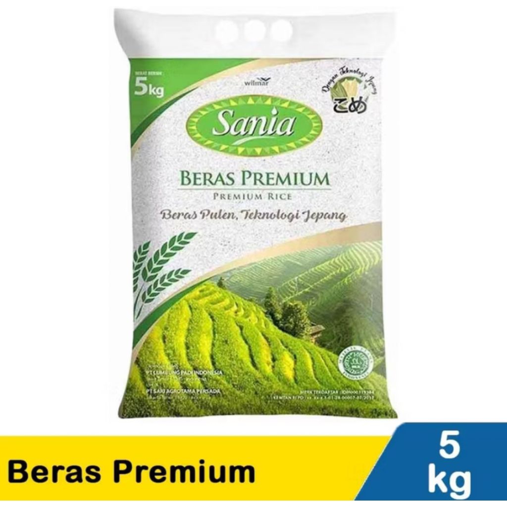 Jual Beras Sania 5Kg Beras Premium Pulen | Shopee Indonesia