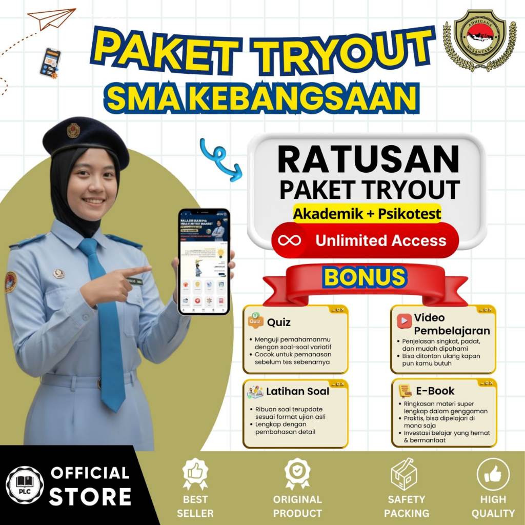 Jual PLC - Tryout Online SMA Kebangsaan 2026 – Aplikasi CAT Online ...