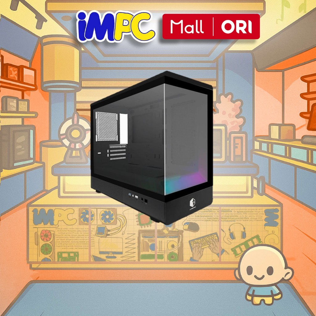 Jual CUBE GAMING QUITOZ BLACK - mATX Gaming Case - Panoramic View ...
