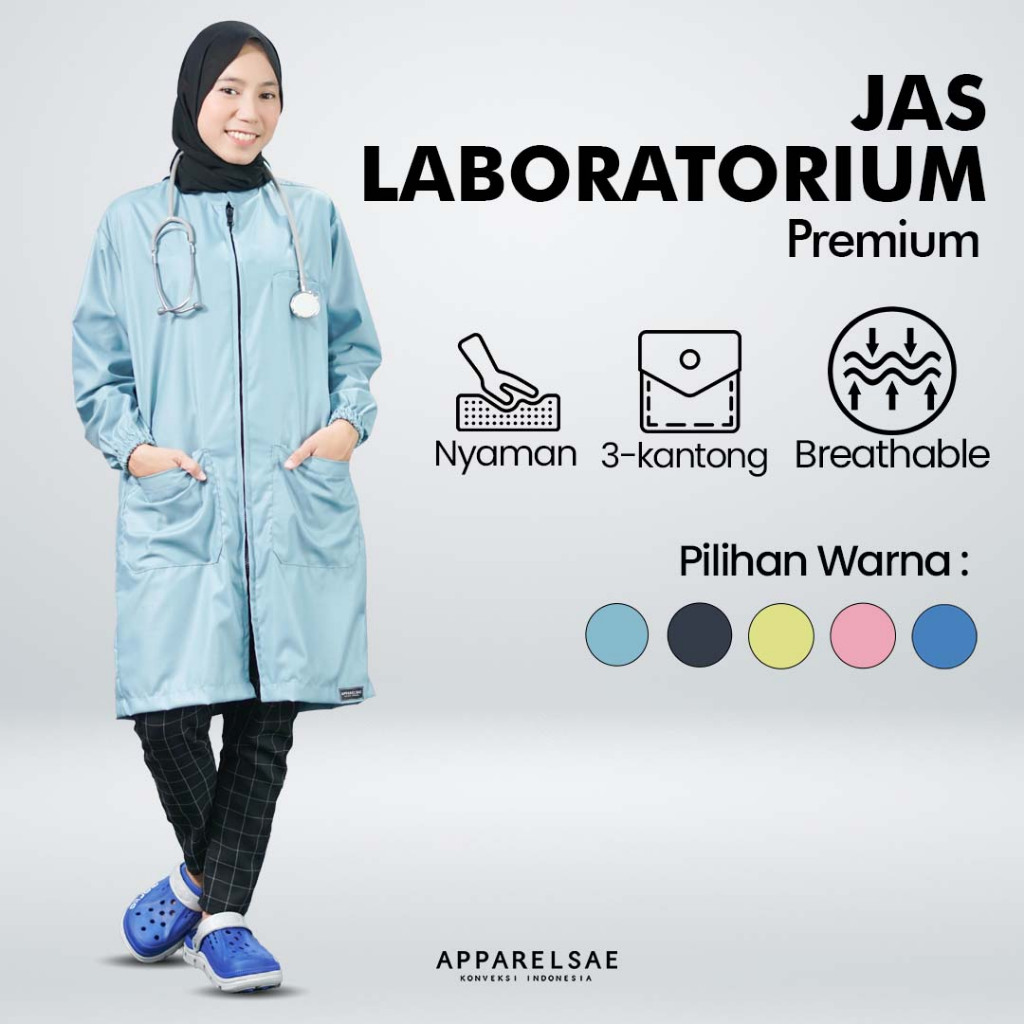 Jual JAS LAB BAHAN TOYOBO PREMIUM/SERAGAM LABORATORIUM | Shopee Indonesia