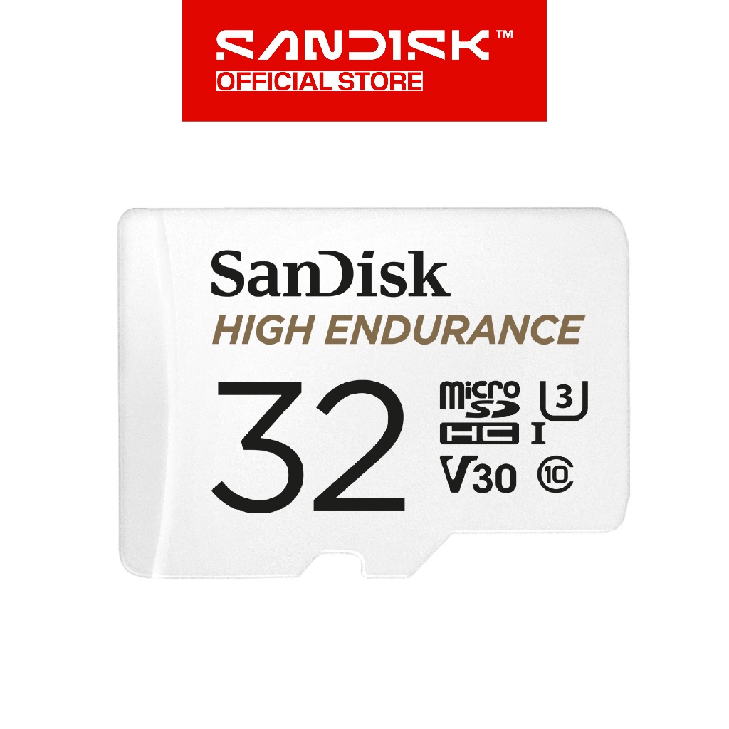 SANDISK microSDHC High Endurance 32GB (Up to 100MB/s) for CCTV IP Cam Video Monitoring