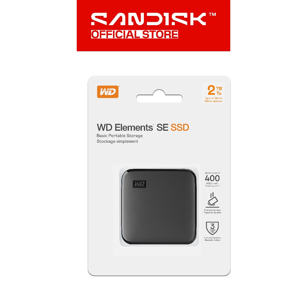 Jual WD Elements SE SSD 480GB / 1TB / 2TB Portable External USB