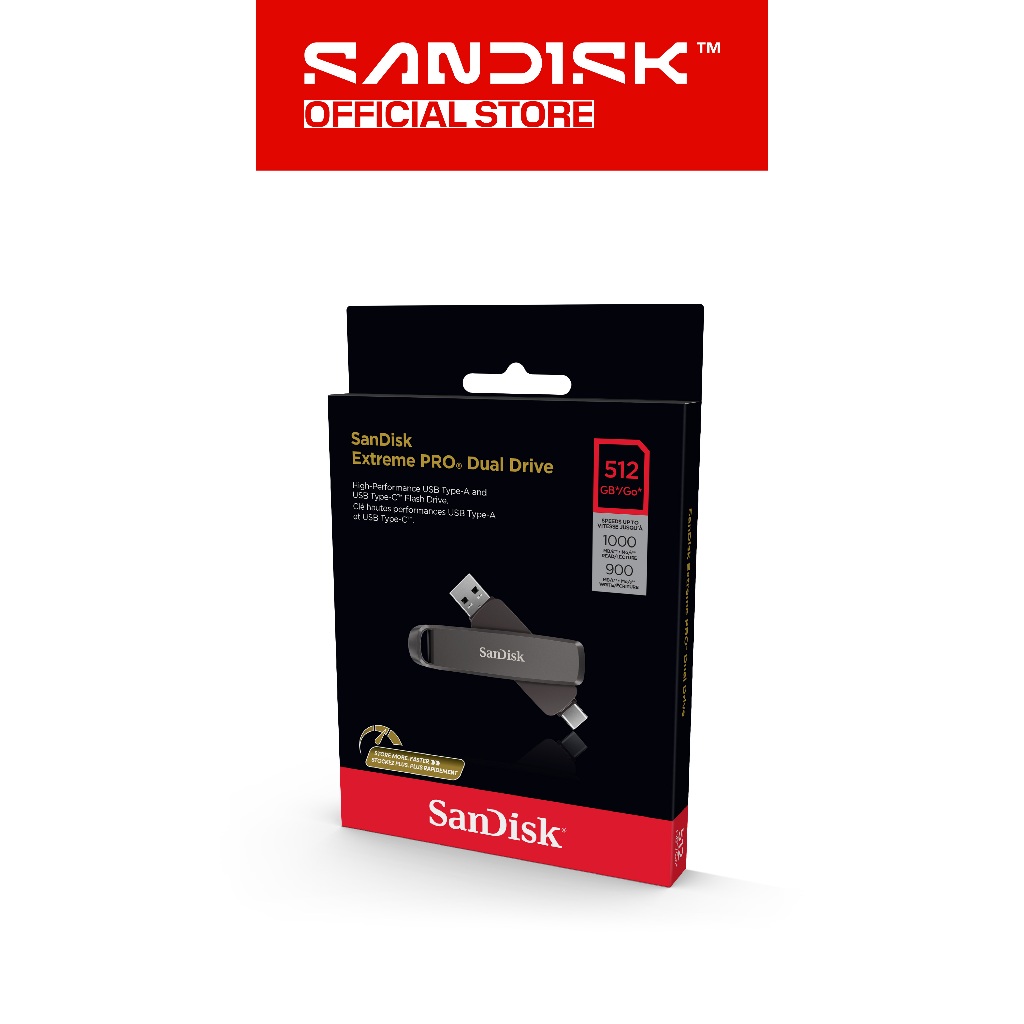 SANDISK Extreme PRO Dual Drive 512GB / 1TB USB 3.2 (Up to 1000MB/s) (6)