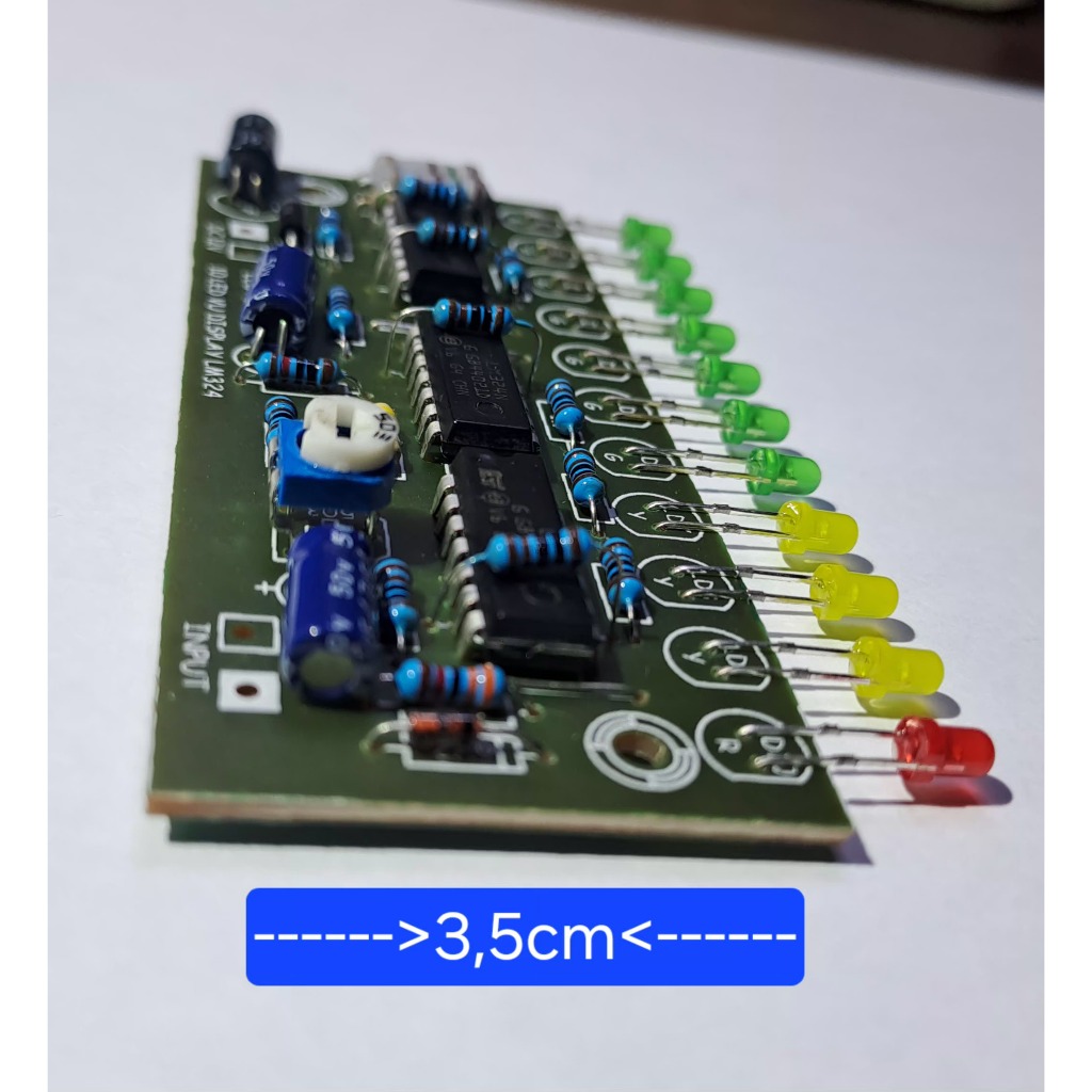 Jual MODUL KIT 11 LED VU DISPLAY LM324 DENGAN LED POWER DC12V | Shopee ...