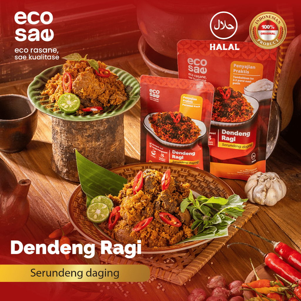 Jual Dendeng Ragi Praktis Siap Santap Ecosae Daging Sapi 100% Masakan ...
