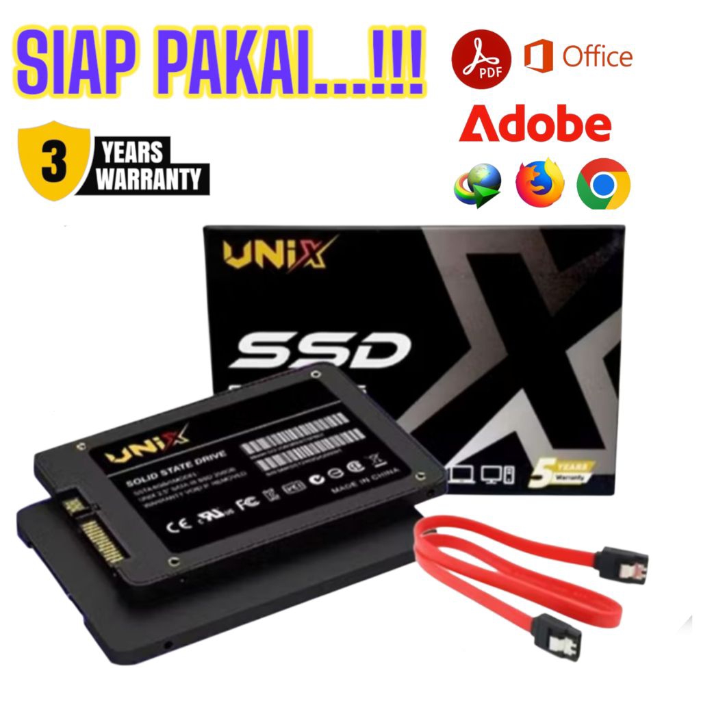 Jual SSD SIAP PAKAI UNIX 128GB/256GB/512GB SUDAH ADA ISI TANPA PERLU ...