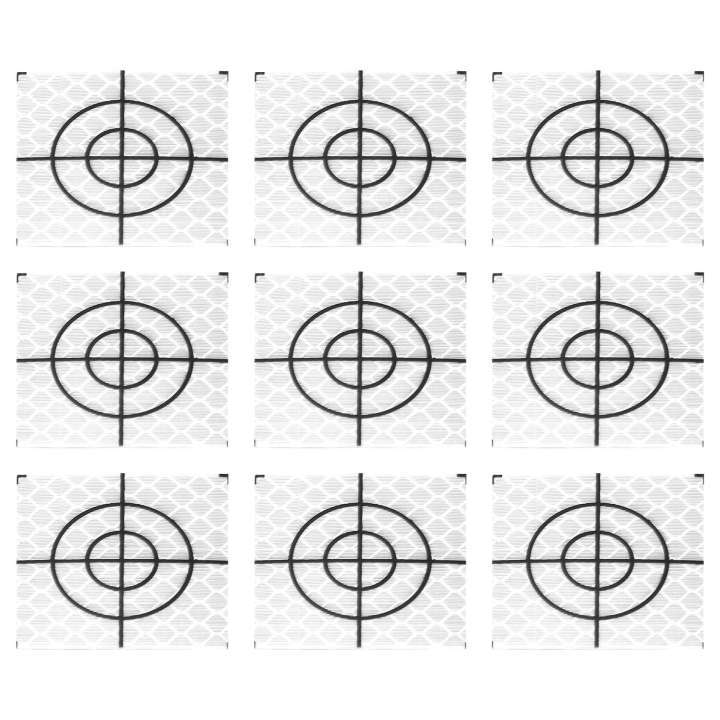 Jual Survey Reflector Sheet Stiker Reflective Tape Target Sticker 10x10 ...