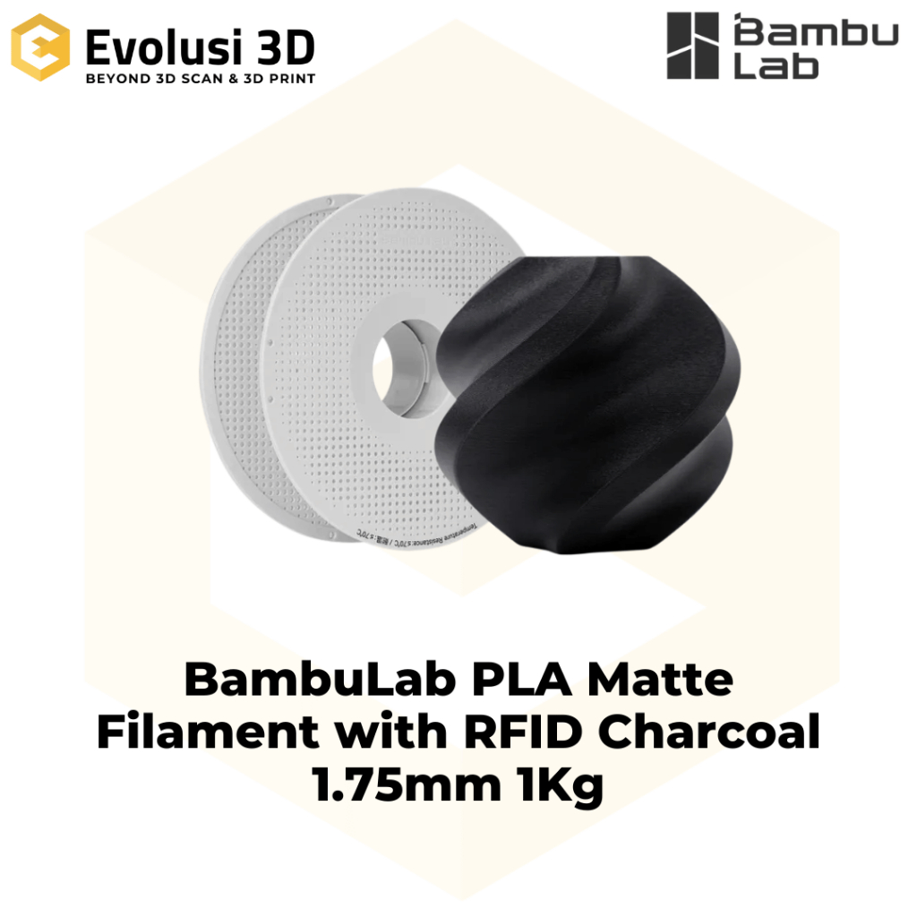 Jual BambuLab PLA Matte Filament with RFID 1.75mm 1Kg | Shopee Indonesia