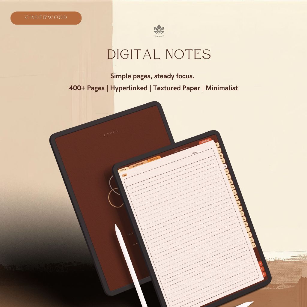Jual Cinderwood Digital Notes | Portrait | Journal | Study Notes [PDF ...
