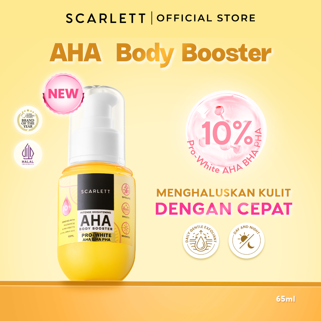 Jual [NEW LAUNCH] SCARLETT Intense Brightening AHA Body Booster 10% AHA ...