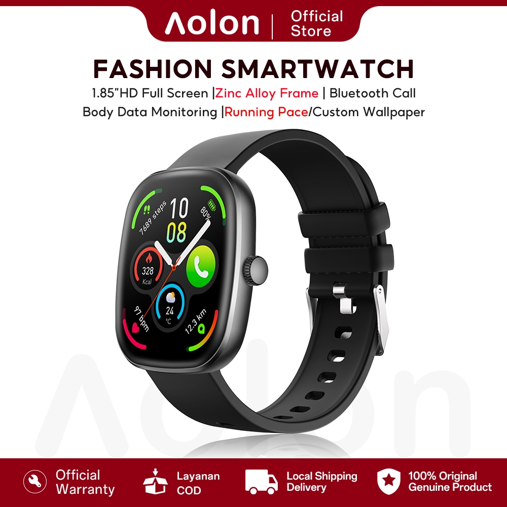 Jual Huafit S7 Smartwatch WA Bluetooth Call Custom Wallpaper Body Data ...