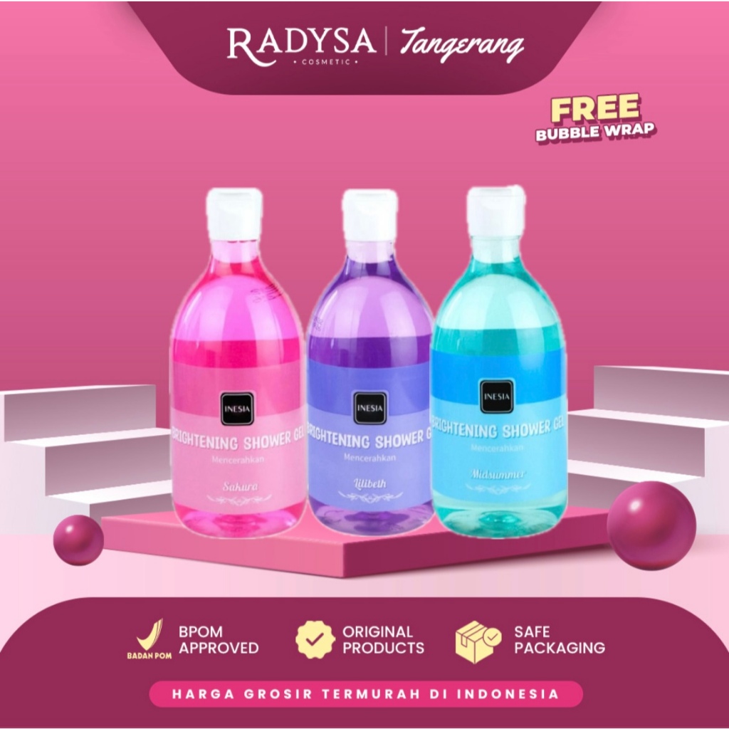Jual RADYSA TGR - Sabun INESIA 300ML - Brightening Shower Gel / Sabun ...