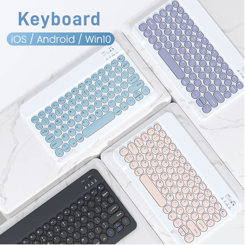Jual Bluetooth Keyboard 10 inch Wireless Keyboard Lightweight For iPad ...