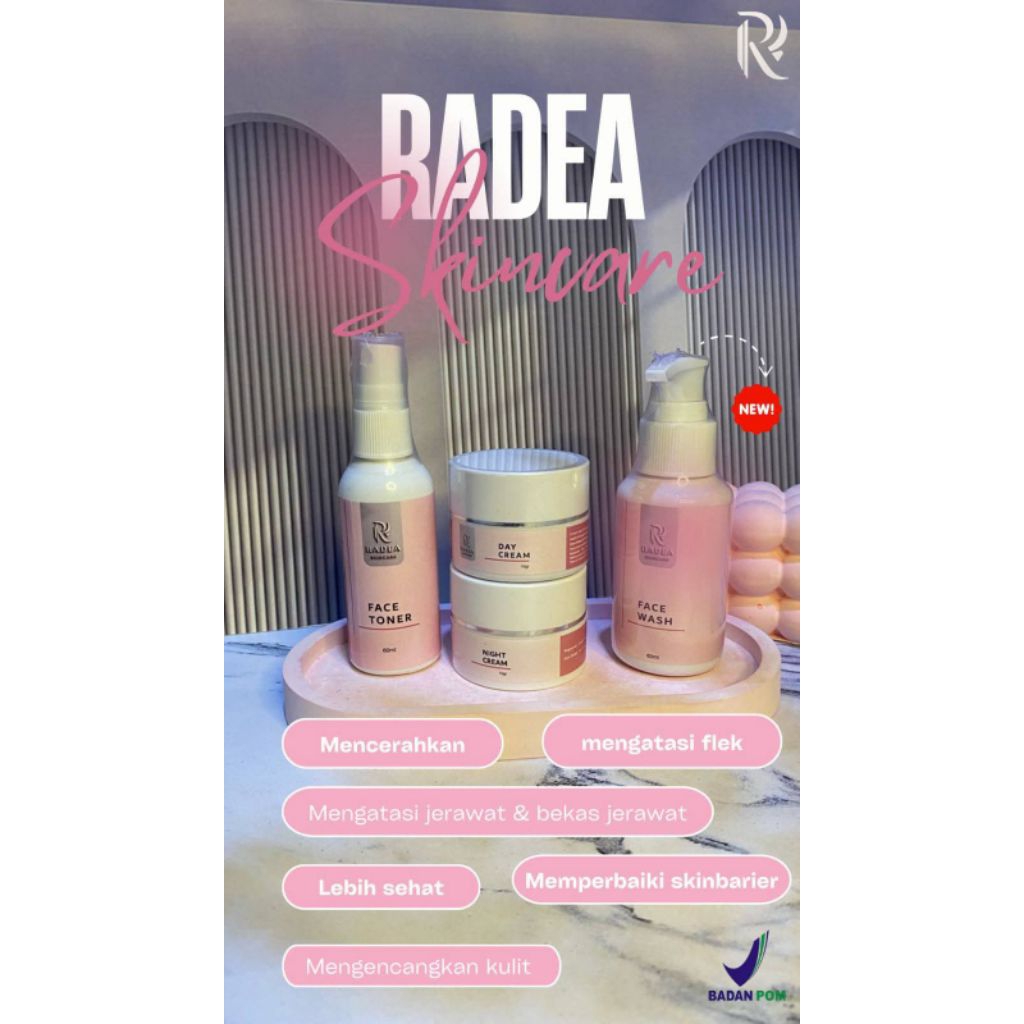 Jual RADEA SKINCARE/SKINCARE RADEA/BPOM RADEA SKINCARE PAKET WAJAH ...