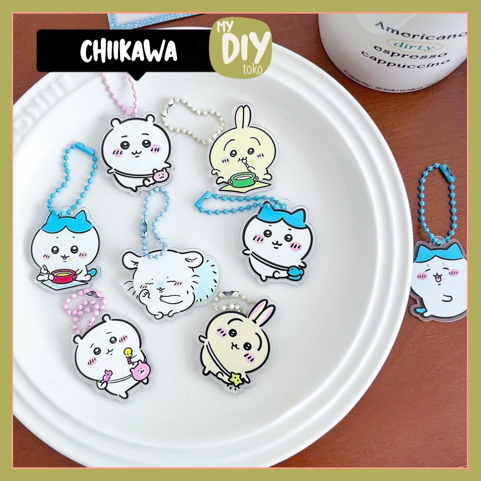 Jual Chiikawa Usagi Series Keychain Gantungan Kunci Akrilik Aesthetic ...