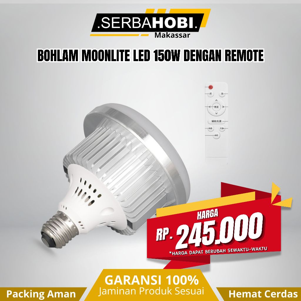 Jual Bohlam Moonlite Led 150W Include remote | Shopee Indonesia