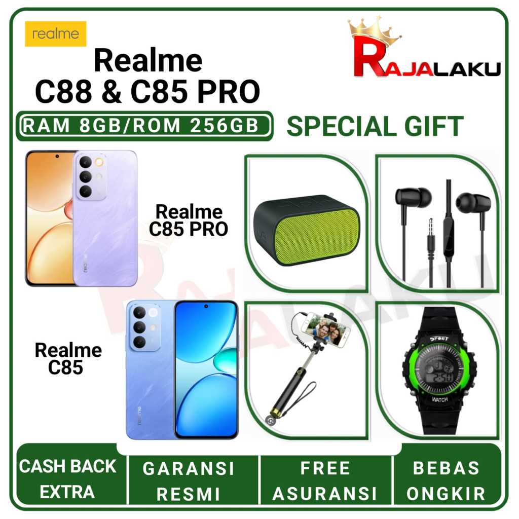Jual REALME C85 4G & C85 PRO 4G NFC RAM [8/128GB] [8/256GB] | IP69 Pro ...