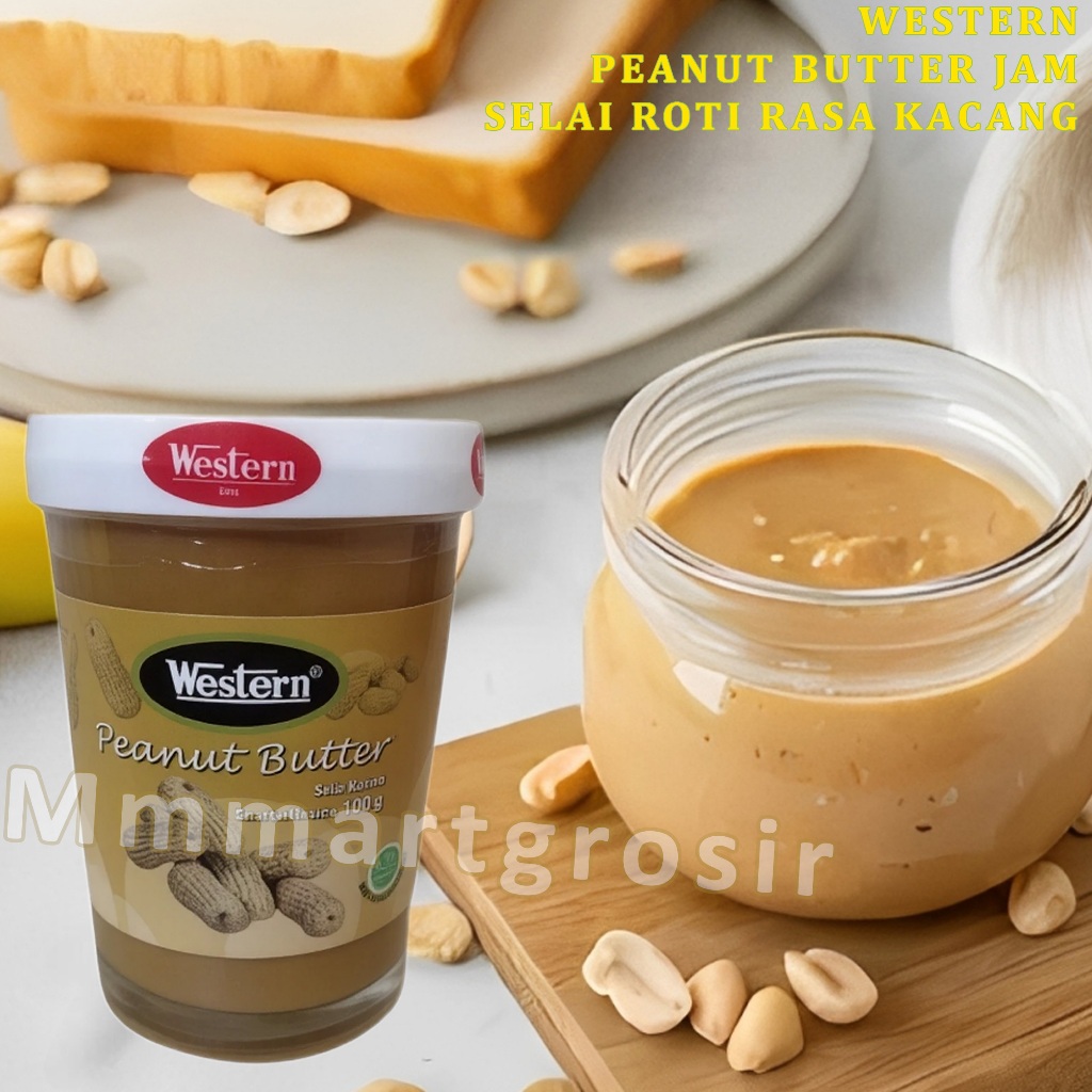Jual Western / Selai Roti Rasa Kacang / Peanut Butter Jam / 100gr ...