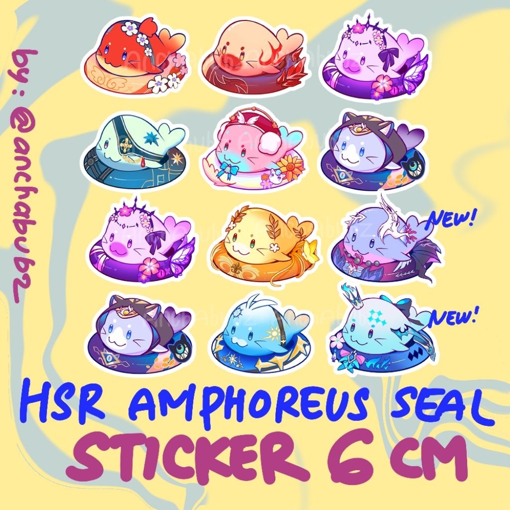 Jual STICKER HSR Honkai Star Rail AMPHOREUS SEAL (Mydei, Phainon, Anaxa ...
