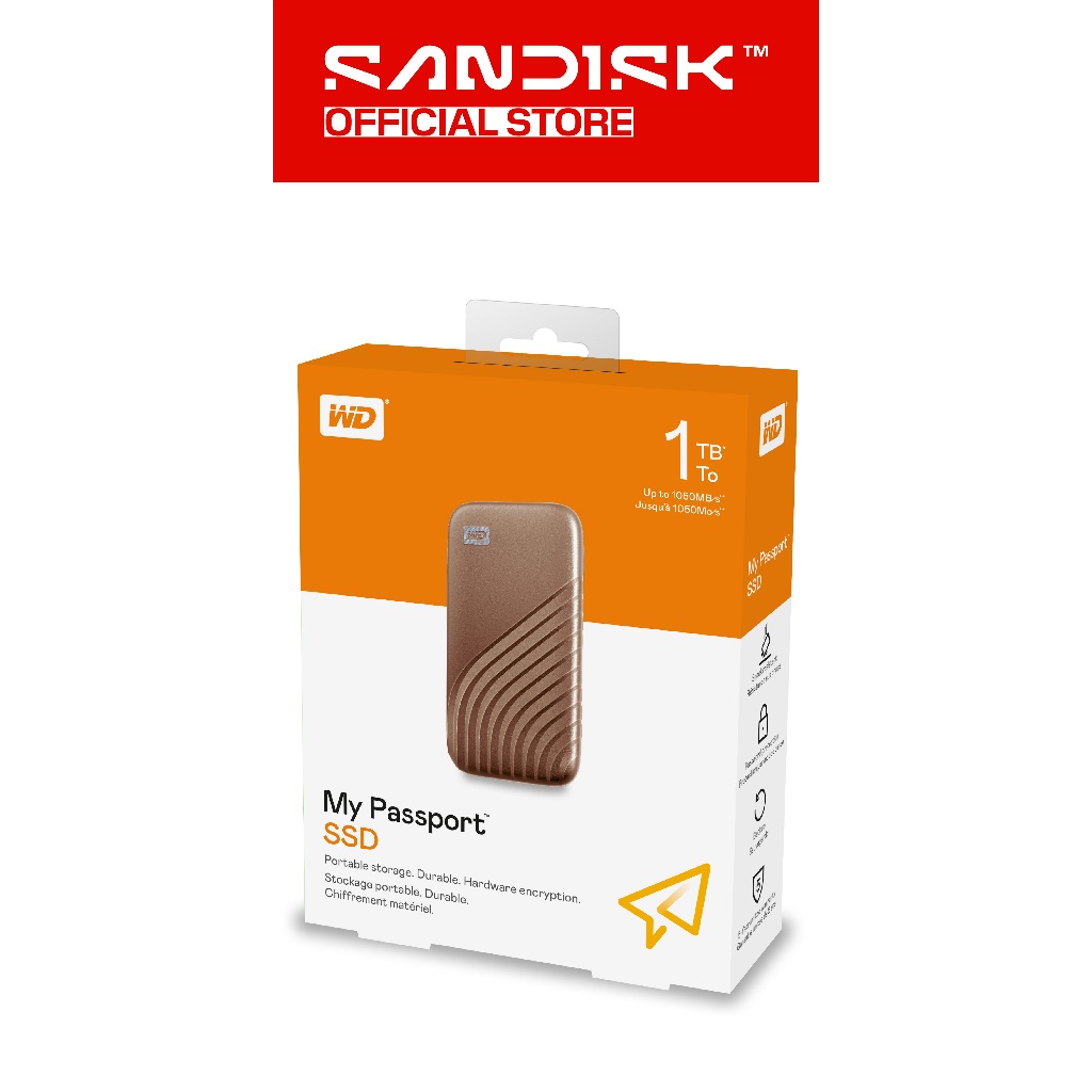 Jual WD My Passport SSD External 500GB / 1TB / 2TB / 4TB USB C 3.2