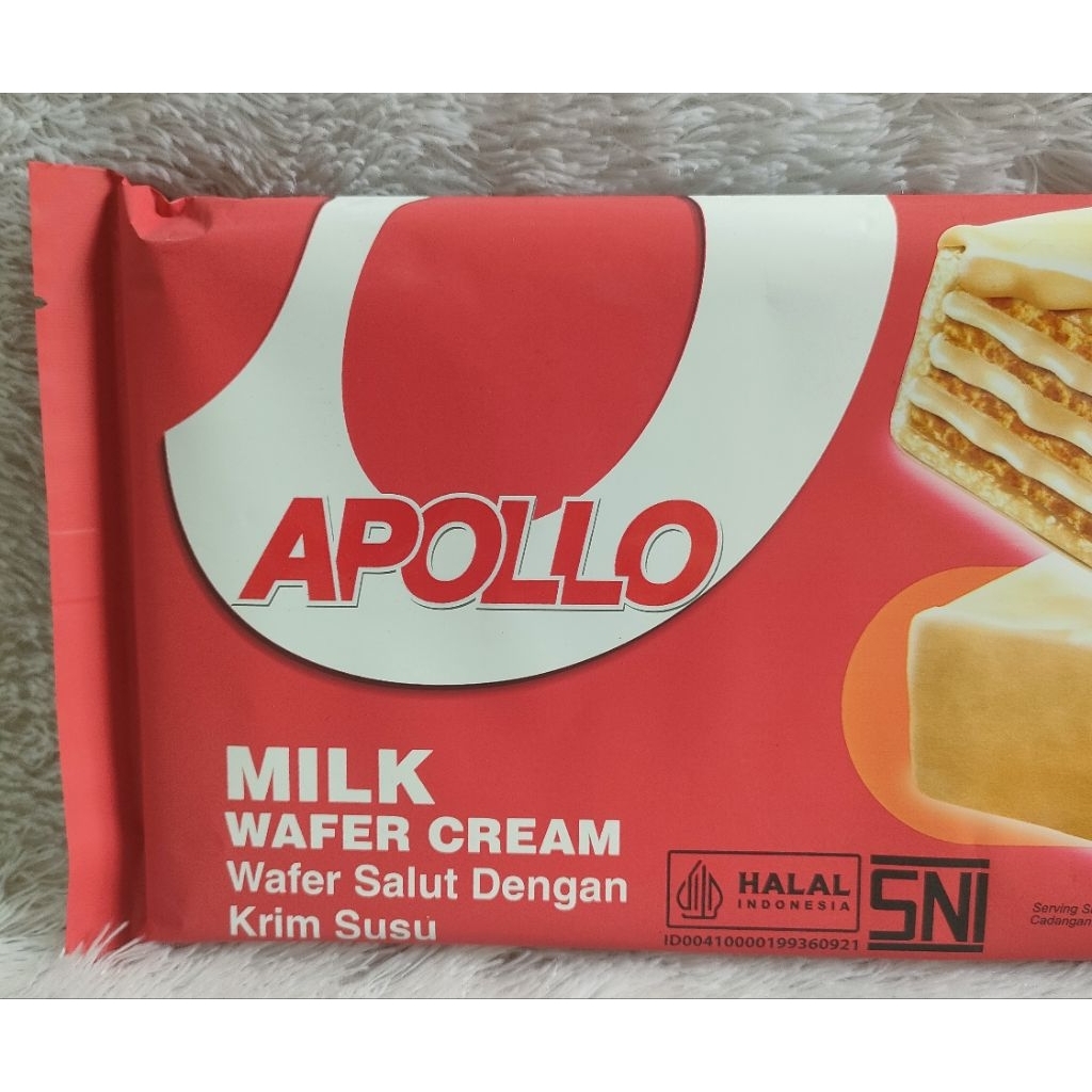 Jual Apollo Milk/Chocolate Wafer Cream/Wafer Salut Krim Susu/Coklat 102 ...