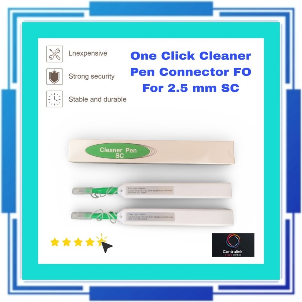 Jual One Click Cleaner Pen Connector Fiber Optic For 2.5mm SC ...