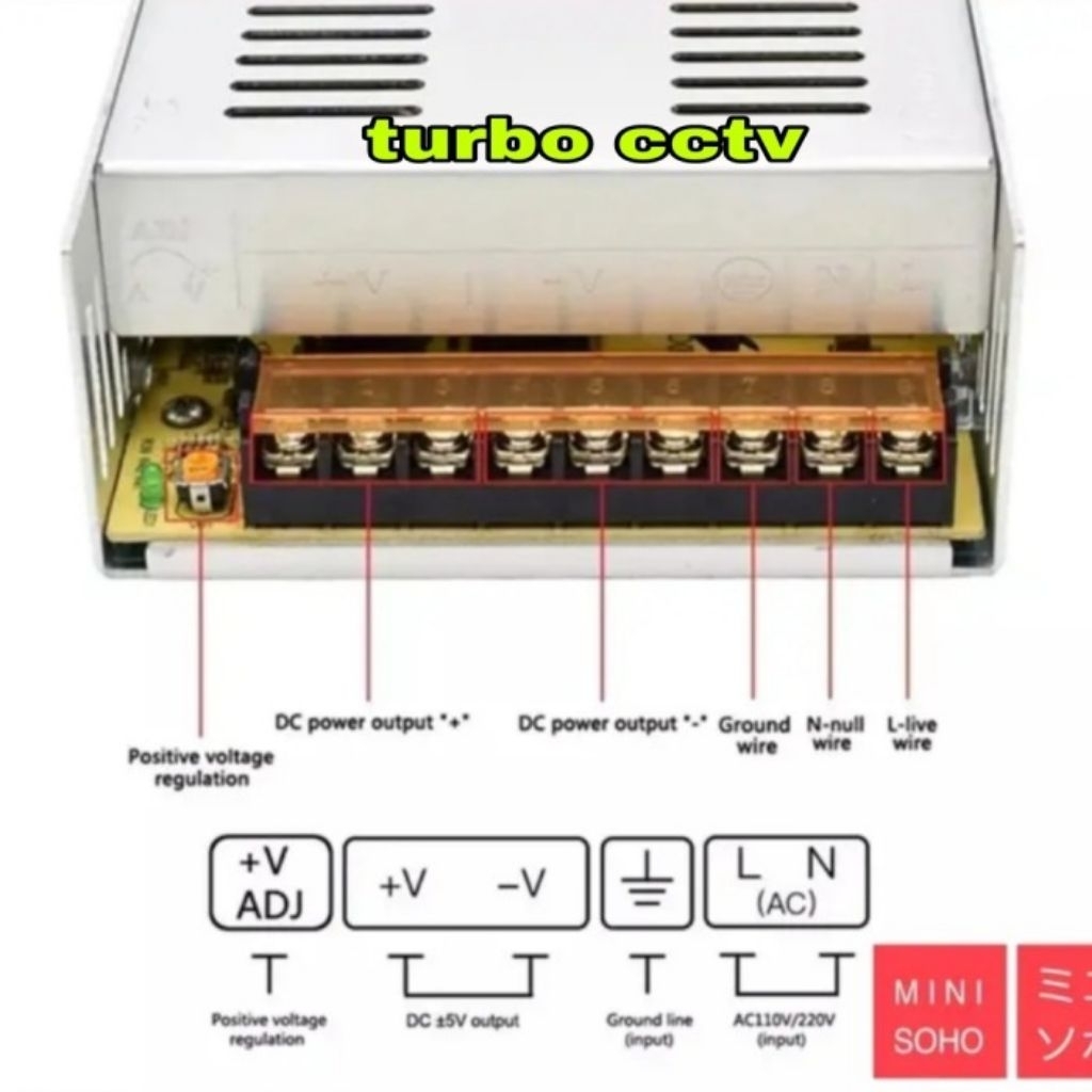 Jual power supply adaptor switching trafo LED strip 12V 3OA-40A ...