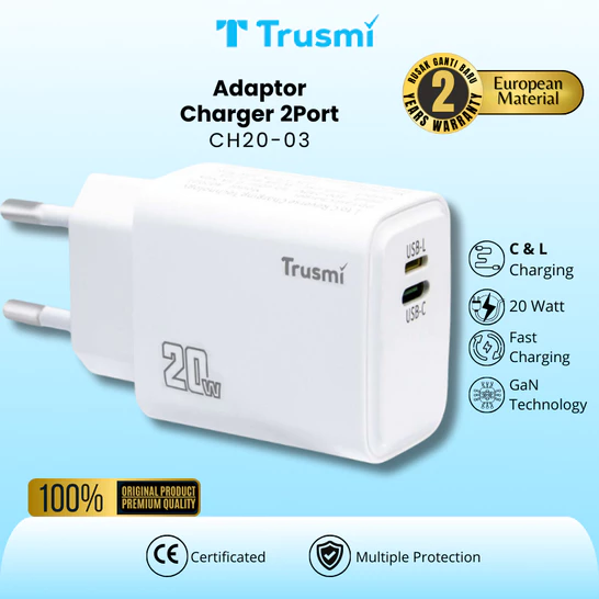 Adaptor PD20W (C+L) GaN (EU)
