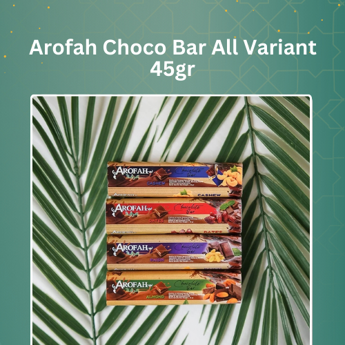 Jual Coklat Batang | Arofah Choco Bar All Variant 45 gr | Shopee Indonesia