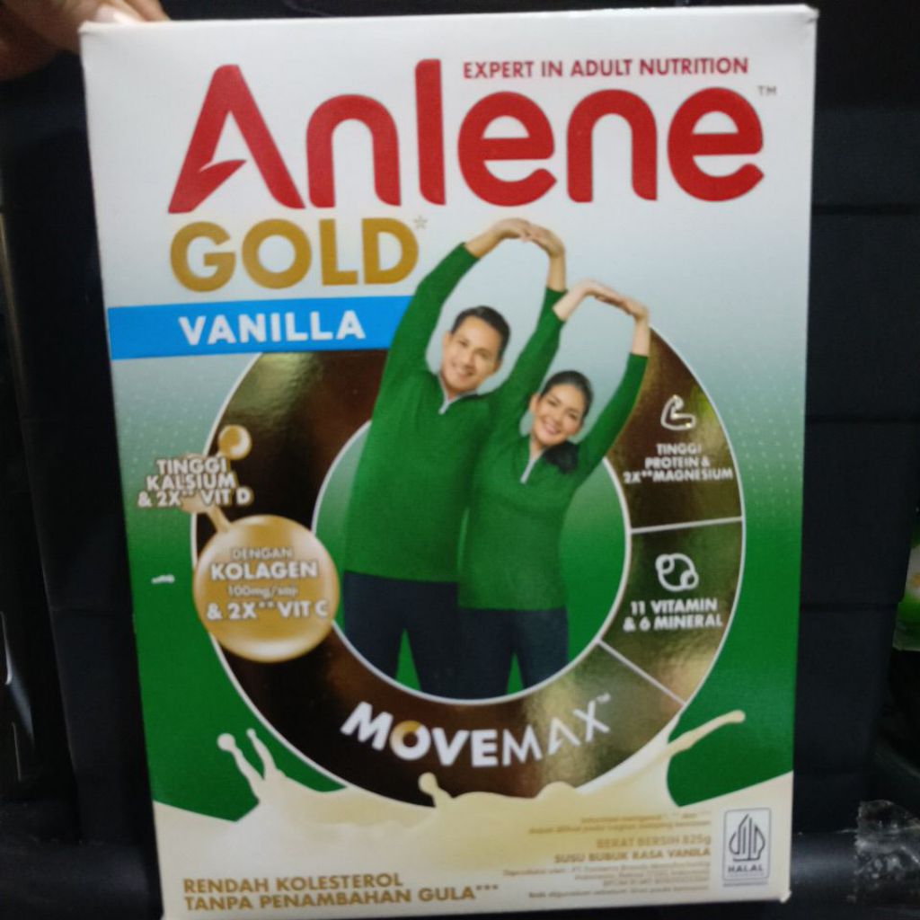 Jual Anlene Gold Movemax Original / Cokelat / Vanila Susu Dewasa 825 ...
