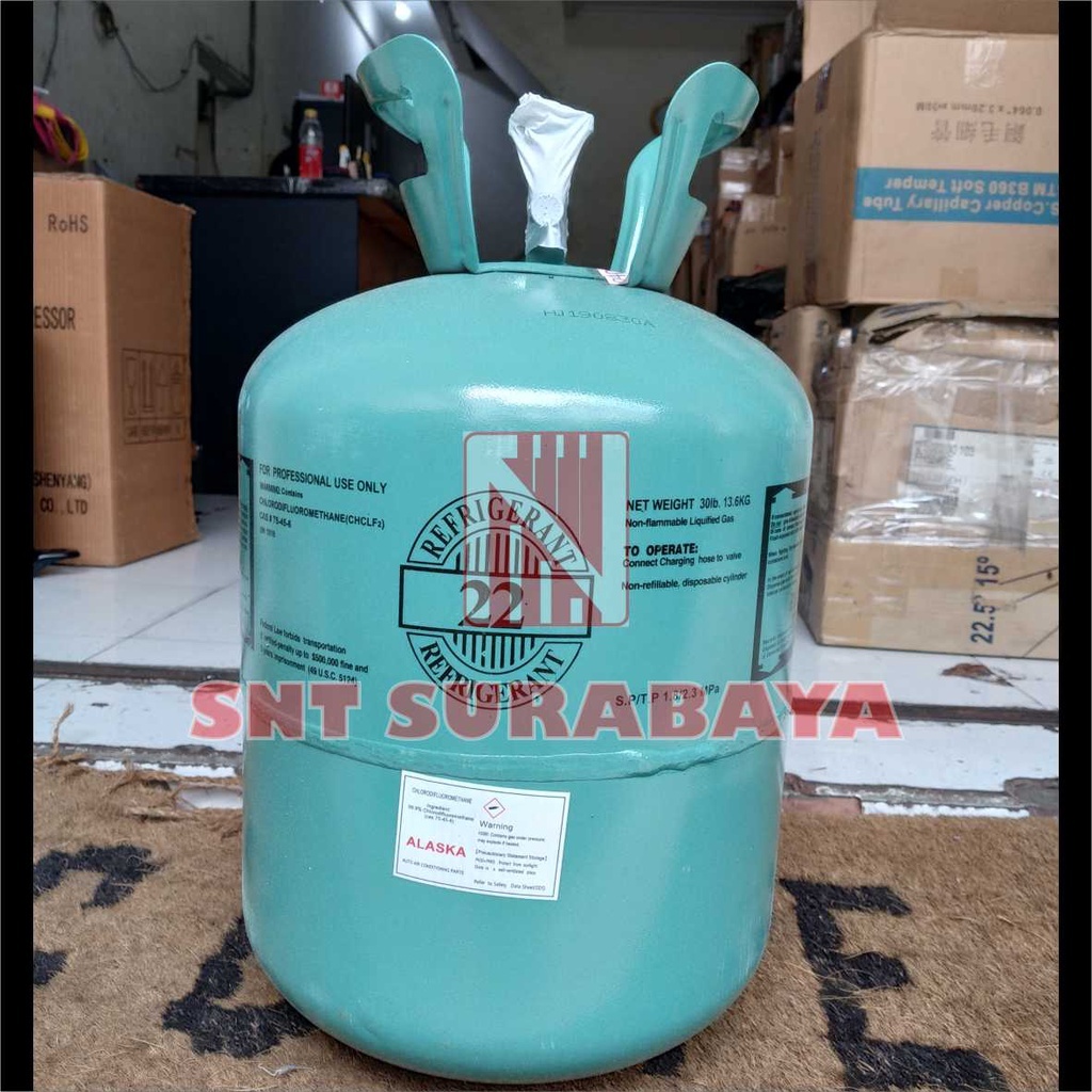Jual FREON REFRIGERANT ORIGINAL BERKUALITAS UKURAN 22 LBS - FREON R22 ...