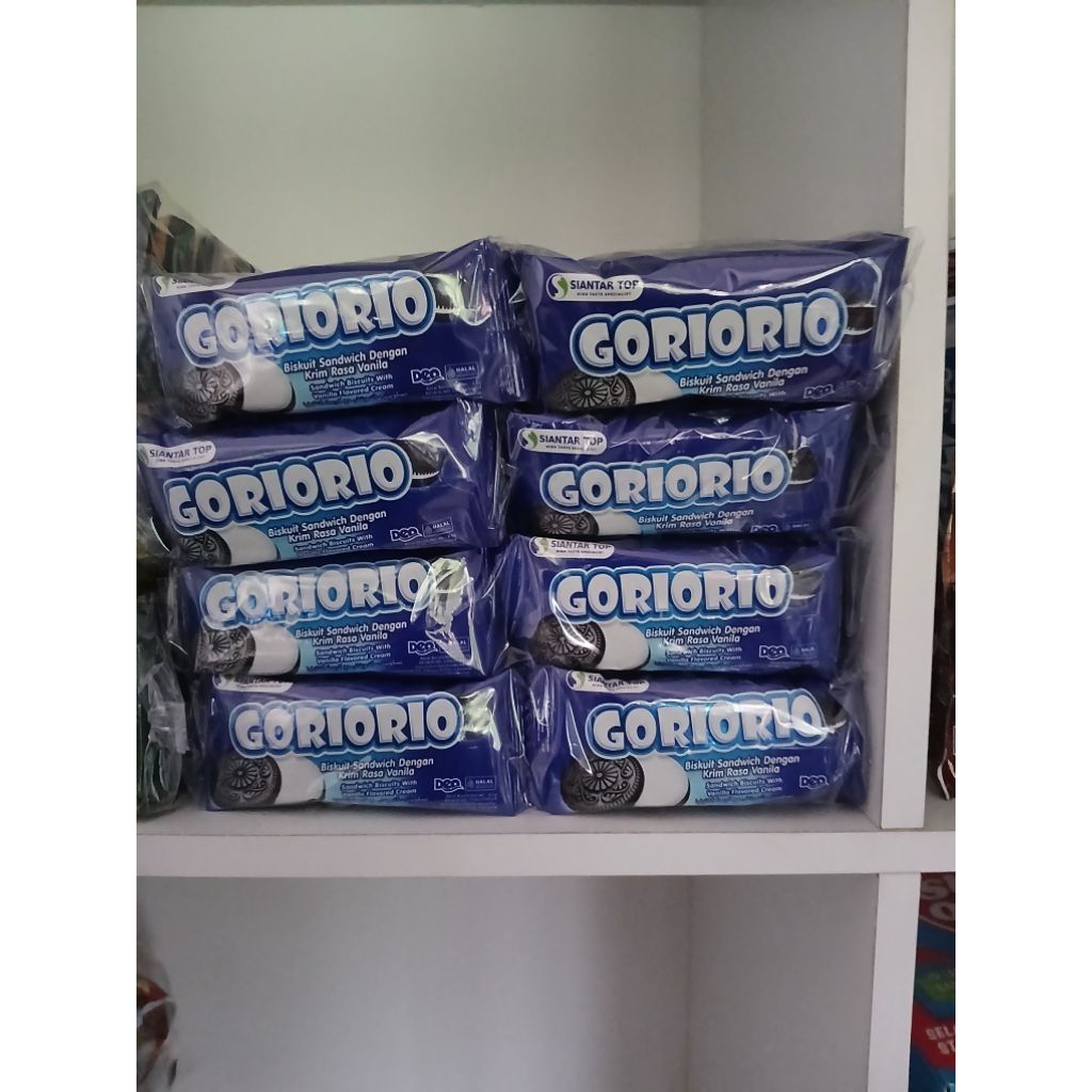 Jual goriorio original 2 renteng isi 20 rasa vanila | Shopee Indonesia