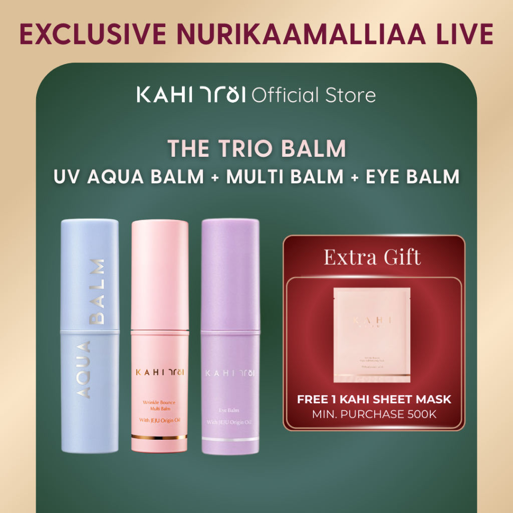 Jual [Live Exclusive nurikaamalliaa] KAHI Balm Trio - KAHI Multi Blam x ...